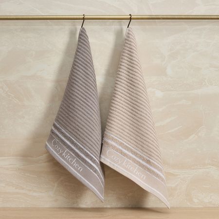 Комплект махровых полотенец Уютная кухня/COZY Kitchen, серый