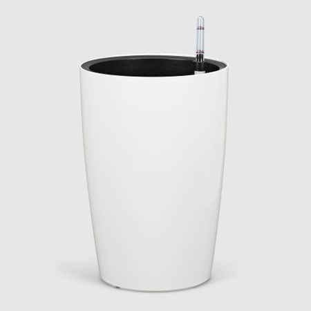 Кашпо Zhejiang Kaiyang для цветов 27.5х41 см с автополивом белое