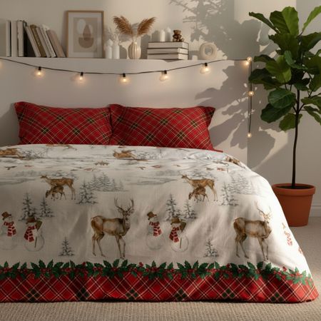Постельное белье Рождество в деревне/Country christmas сатин велюровые наволочки red christmas pillowcases 40x40см