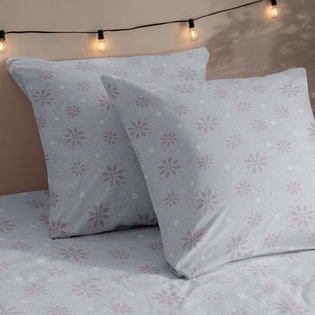 Комплект наволочек Снежинки/Snowflakes moonbiffy прозрачные снежинки для ёлки 3 шт