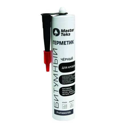 Герметик битумный MasterTeks PM для кровли черный 260 мл