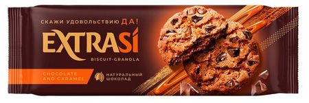 Печенте сдобное ExtraSi Гранола с шоколадом и карамелью, 150 г