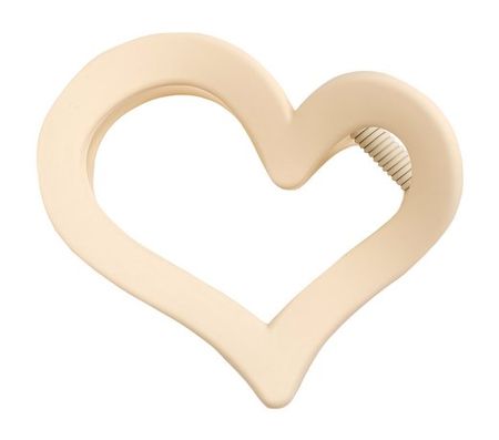 Kosmoshtuchki Heart Hair Clip Cream