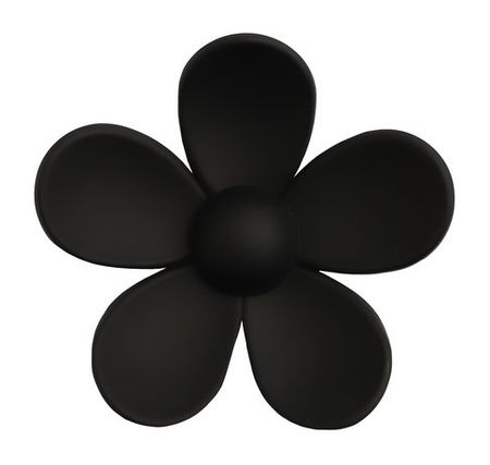 Kosmoshtuchki Flower Hair Clip Black