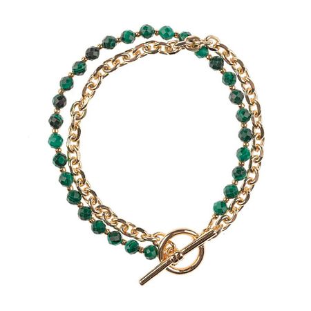 Браслет MORZA Браслет женский из малахита бижутерия