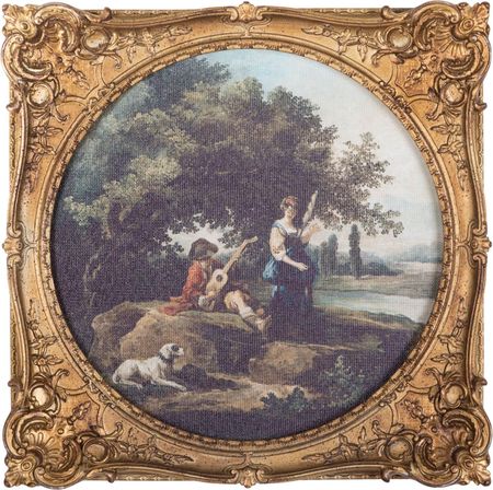 Картина Glasar под старину, масло 30х4х30 см для творчества три кота картина из серпантина лапочка