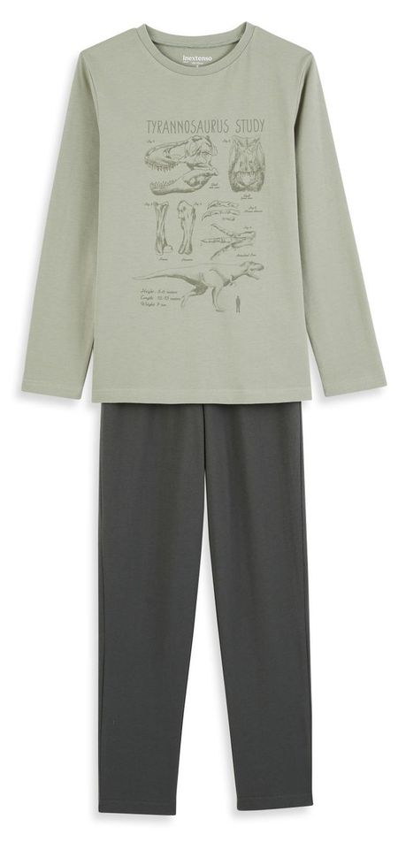 Пижама для мальчика InExtenso бледно-зеленая