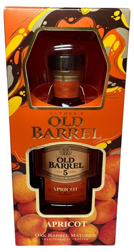 Коньяк Fathers Old Barrel Apricot Россия, 0,5 л + бокал