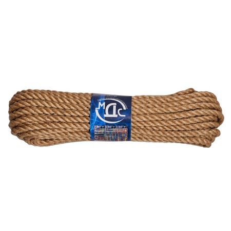Канат крученый джутовый 3 пряди d10 мм 20 м МДС сувенир акм брелок канат разводной мост античное олово металлическая вставка