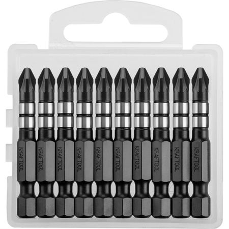 Бита Kraftool Impact (26193-2-50-S10) PZ2 50 мм ударная (10 шт.)