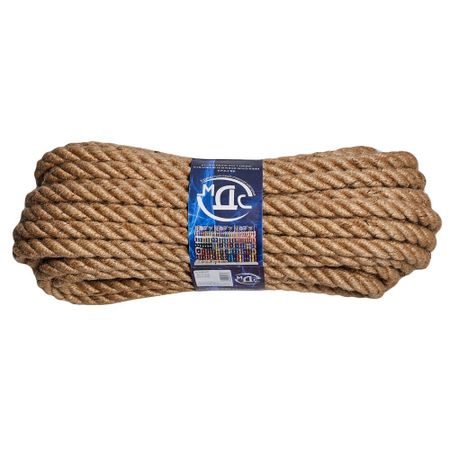 Канат крученый джутовый 3 пряди d16 мм 20 м МДС сувенир акм брелок канат разводной мост античное олово металлическая вставка