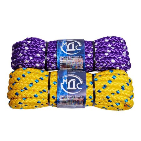 Канат плетеный полипропиленовый 8 прядей d18 мм 10 м МДС повышенной плотности сувенир акм брелок канат разводной мост античное олово металлическая вставка