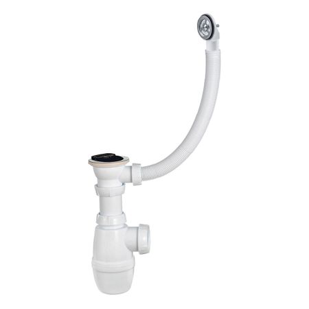 Сифон для раковины Wirquin Минор 1 1/2х40/50 мм с выпуском 40/50 мм с соединением 40/50 мм белый (30987191)