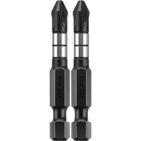 Бита Kraftool Impact (26191-2-50-S2) PH2 50 мм ударная (2 шт.)
