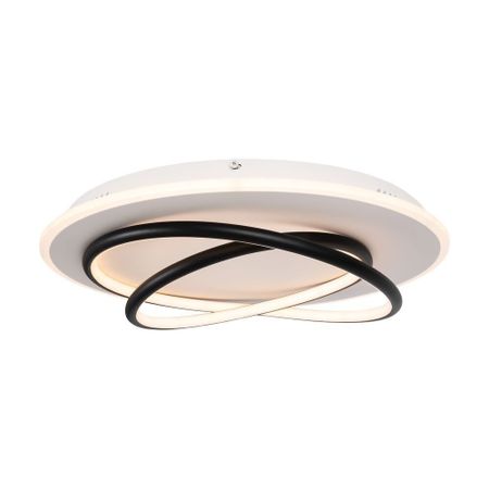 Светильник светодиодный накладной Freya Spiral 4000К 106 Вт 35 кв.м черный IP20 (FR6089CL-L120WB)