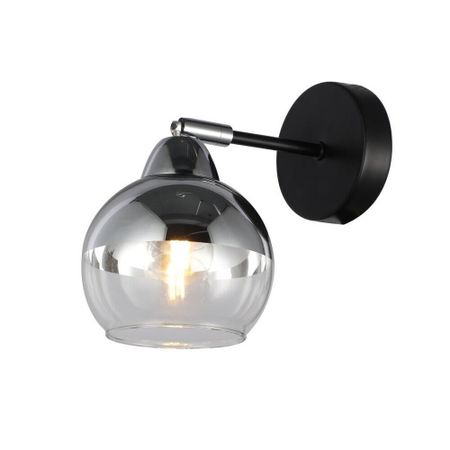 Бра Freya Jasper E27 60 Вт 230 В черное/серебро IP20 (FR5225WL-01B)