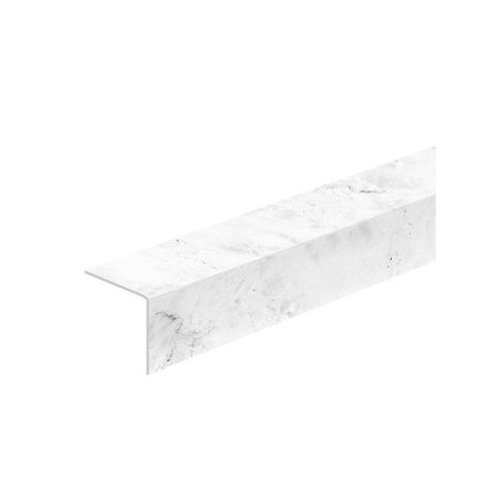Уголок ПВХ 20х20х2700 мм мрамор белый