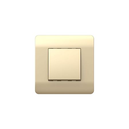 Выключатель Chint NEW3-E одноклавишный встраиваемый шампань (431380)