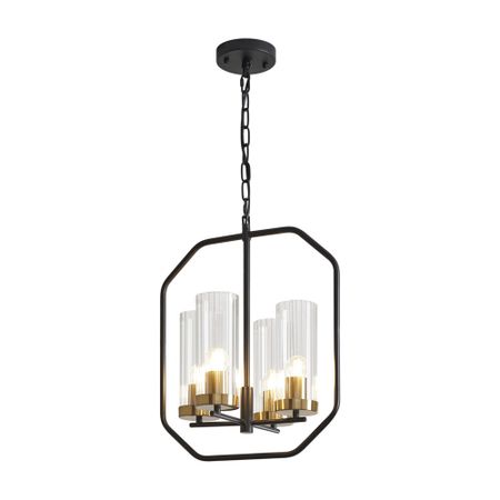 Светильник подвесной Freya Lumi E27 240 Вт 12 кв.м черный IP20 (FR5524PL-04BBZ)