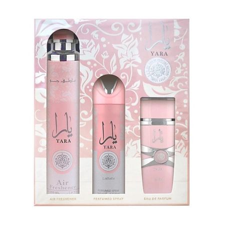 Набор парфюмерии LATTAFA Подарочный набор Yara Парфюм + Дезодорант + Лосьон
