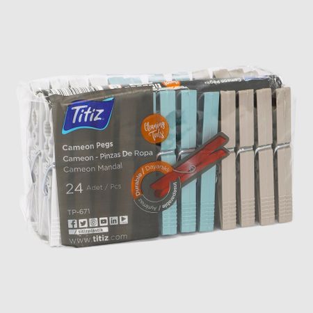 Прищепки Titiz Plastik tp-671 прищепки с веревочкой еда 10 шт