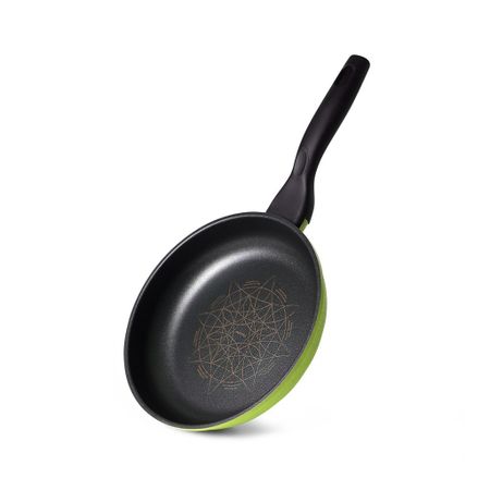 Сковорода Fissman Citrus алюминиевая зелёная 26х5,5 см