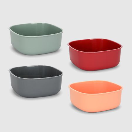 Таз Asude Plastik квадратный 6 л, 29х29х12 см, в ассортименте