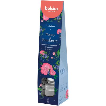 Аромадиффузор Bolsius пион и черника 30 мл