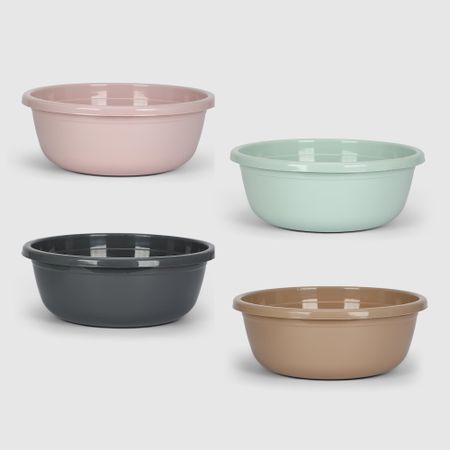 Таз Asude Plastik №4 16,5 л, 43х43х15 см, в ассортименте