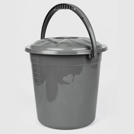 Ведро Asude Plastik Yonca для воды 15 л, 33,5х33,5х32 см, в ассортименте