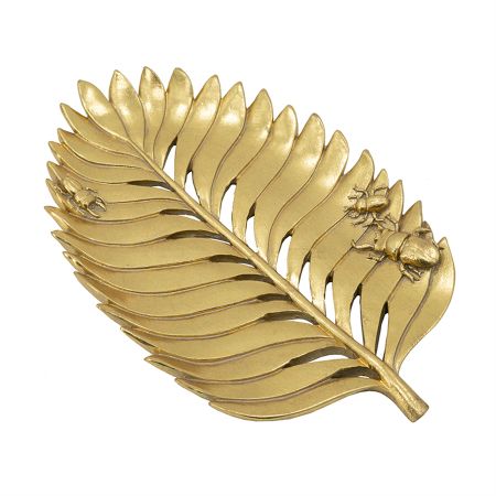 Блюдо Glasar лист 19x17x3см