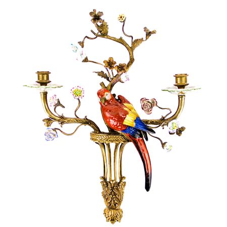 Подсвечник HandiCraft красный попугай, 56 см р жирафик и попугай илл кургановой 0 мраскрмал