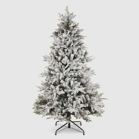 Ель искусственная Царь-Ёлка морозная с шишками 215 см