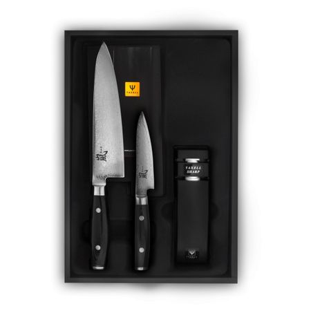 Набор Yaxell из 2-х кухонных ножей с точилкой YA36000-003