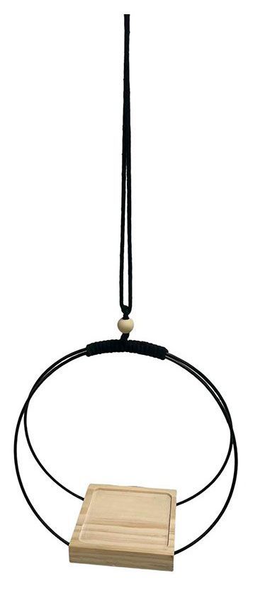 Кашпо подвесное металлическое черное, 1 шт