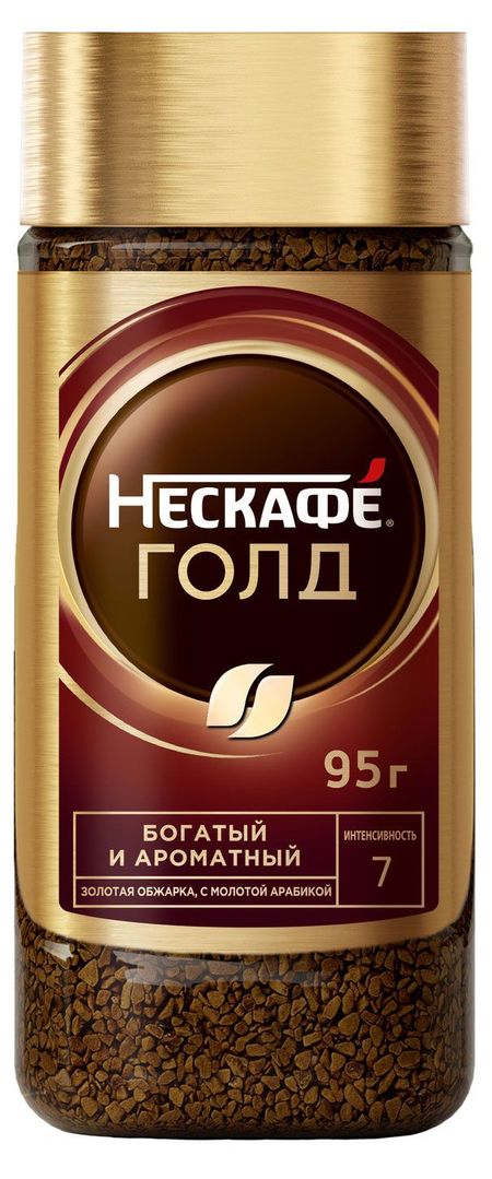 Кофе растворимый Нескаф GOLD, 95 г