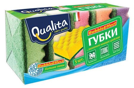 Губка для посуды Qualita Bubble Effect, 5 шт карл генрих маркс капитал критика политической экономии
