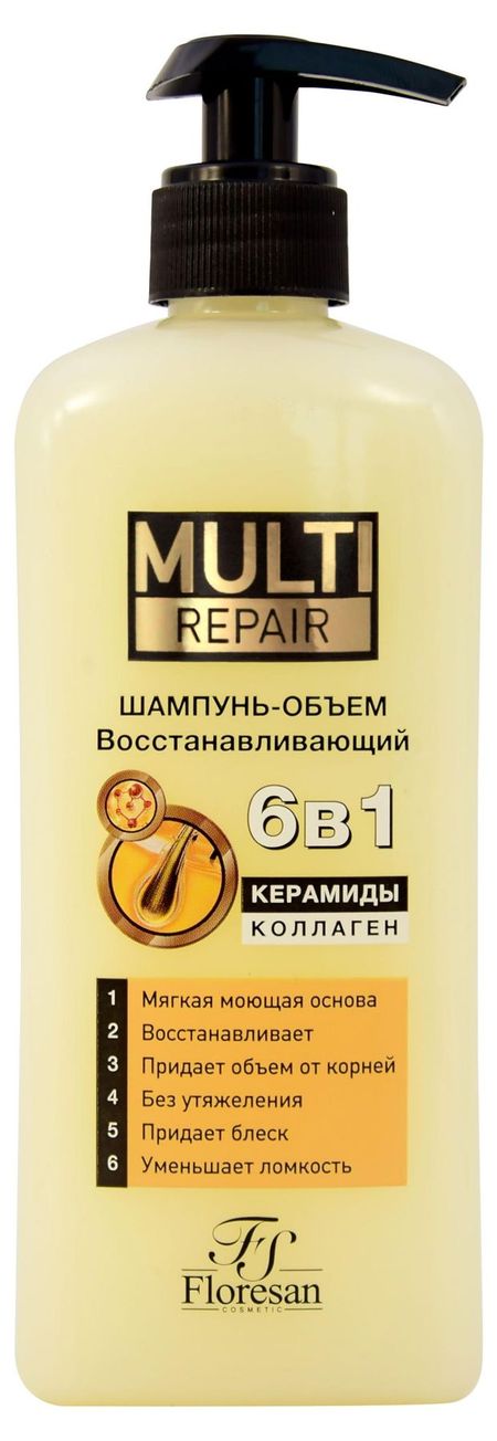 Шампунь-объем для волос Floresan Cosmetic восстанавливающий, 400 мл