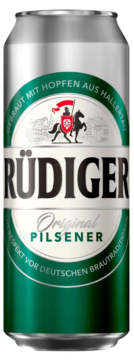 Пиво светлое Rudiger Original Pilsener фильтрованное, 450 мл нина ивановна венидиктова немецкий для бизнеса переговоры по телефону