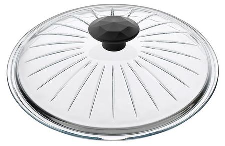 Крышка стеклянная Катюша фигурная, 28 см