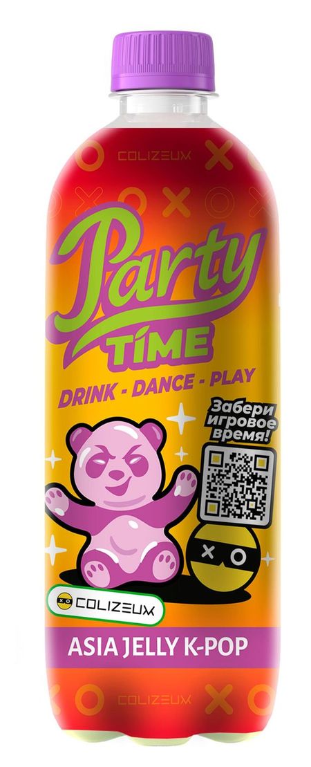 Напиток газированный Party Time Asia Jelly K-pop, 500 мл