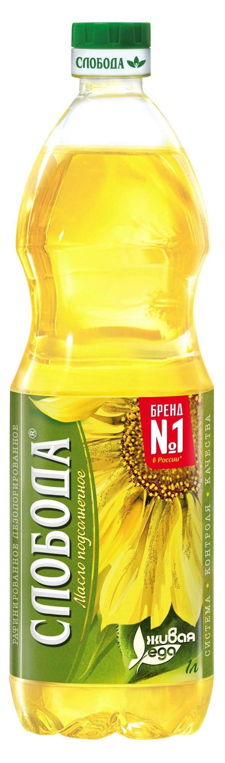 Масло подсолнечное Слобода рафинированное, 1 л инна сергеевна панасюк кто что говорит