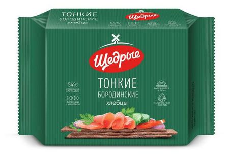 Хлебцы бородинские Щедрые, 170 г