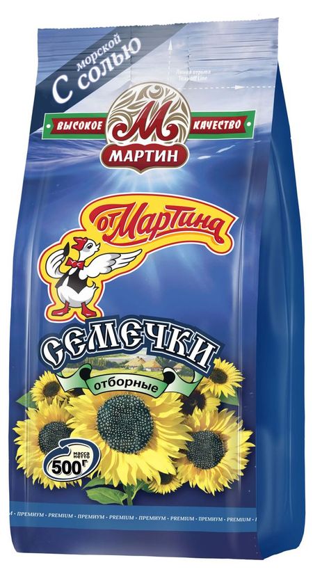 Семечки подсолнечные От Мартина отборные с солью, 500 г