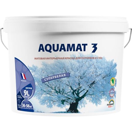 Краска интерьерная Pragmatic Aquamat 3 база А белая 9 л yyt 2 шт энкодер типа ec12 24 импульса гладкое ощущение без позиционирования длина оси 20 мм