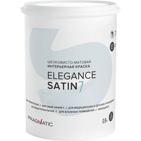 Краска интерьерная Pragmatic Elegance Satin 7 база А белая 0,9 л василий петрович корпачев водные ресурсы и основы водного хозяйства учебное пособие 3 е изд испр и доп