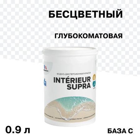 Краска интерьерная Pragmatic Interieur Supra база С бесцветная 0,9 л yyt 2 шт энкодер типа ec12 24 импульса гладкое ощущение без позиционирования длина оси 20 мм