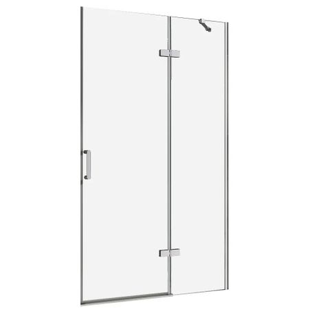 Душевая дверь Abber Zart стекло прозрачное 120х195 см профиль хром 6 мм распашная (AG08120) душевая дверь abber zart стекло прозрачное 100х195 см профиль   6 мм распашная ag08100