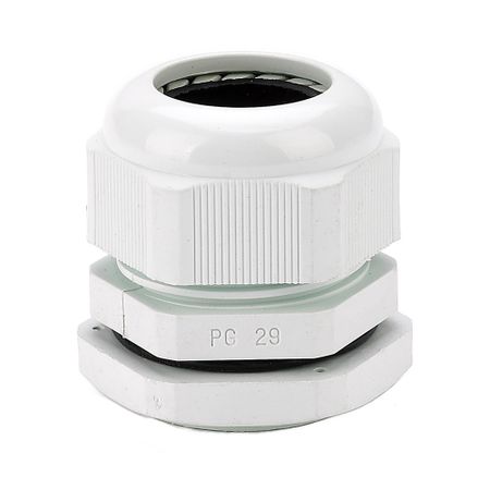Кабельный ввод Dekraft PG29 диаметром 20-25 мм IP55 пластиковый белый (32156DEK) 10 шт черные пластиковые кабельные вводы pg7