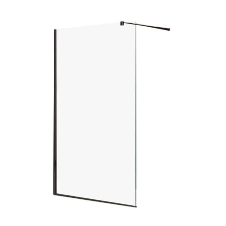 Душевая перегородка Cezares Liberta черная 120х195 см стекло прозрачное 8 мм (LIBERTA-L-1-120-C-NERO) для audi a4 b8 b9 arllord avant 8k 8w 2008 2023 передние щетки стеклоочистителя ветровое стекло 2017 2010 2013 2014 2008 2015